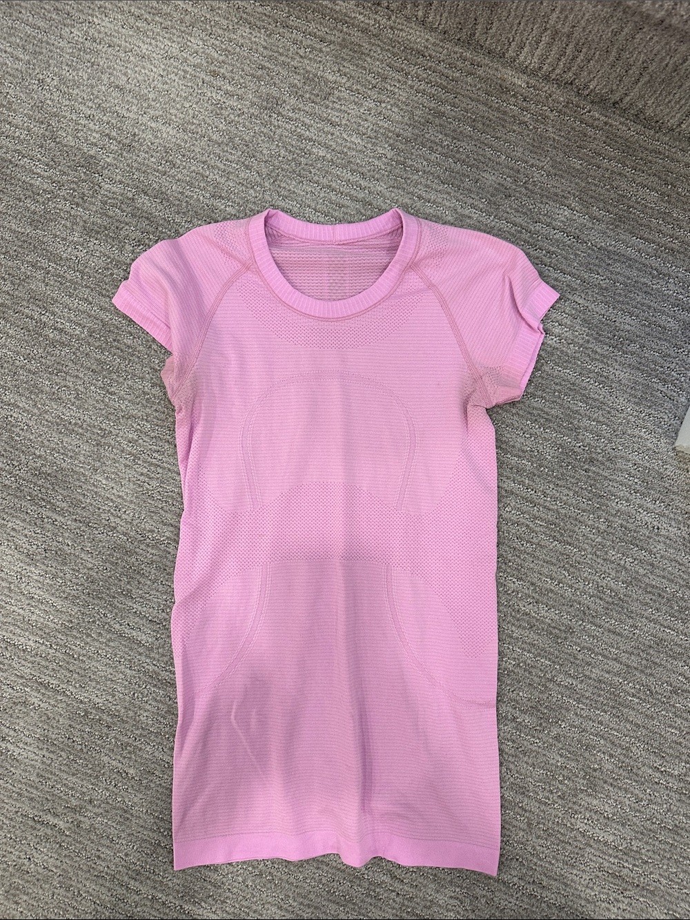 lululemon athletica Light Pink Seamless Short Sleeve Tee